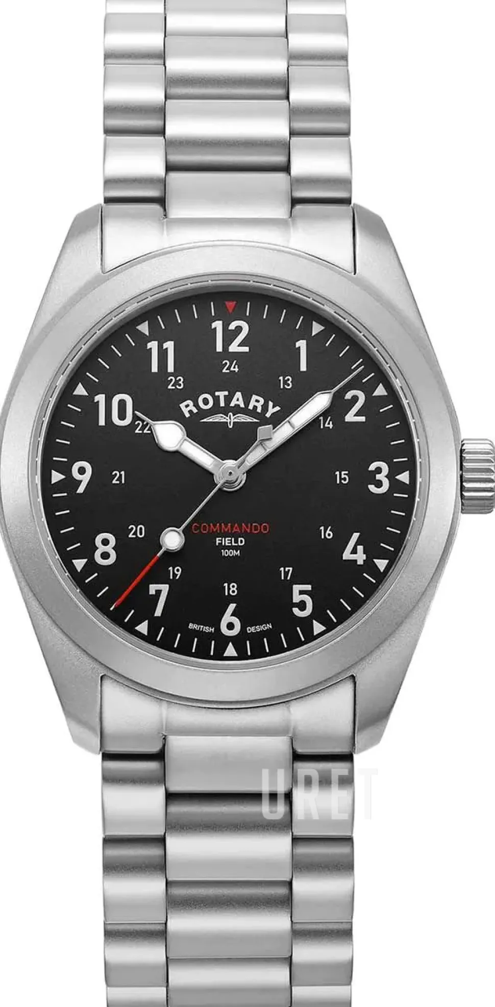 Commando Svart/Stål Ø37 mm