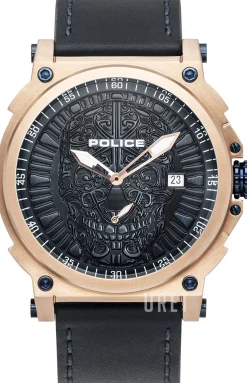 Compass Blå/Läder Ø48 mm