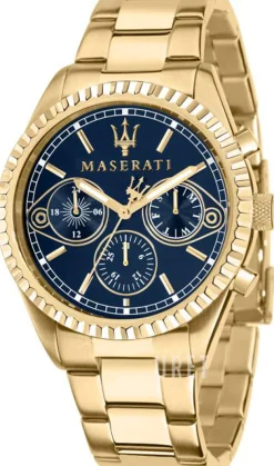 Competizione Blå/Gulguldtonat stål Ø43 mm