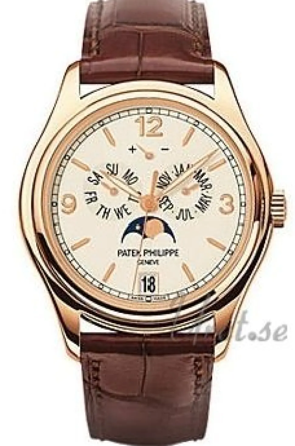 Complicated Annual Calender Antikvit/Läder Ø39 mm