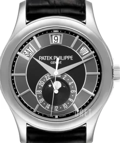 Complicated Annual Calender Svart/Läder Ø40 mm