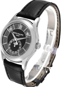 Complicated Annual Calender Svart/Läder Ø40 mm