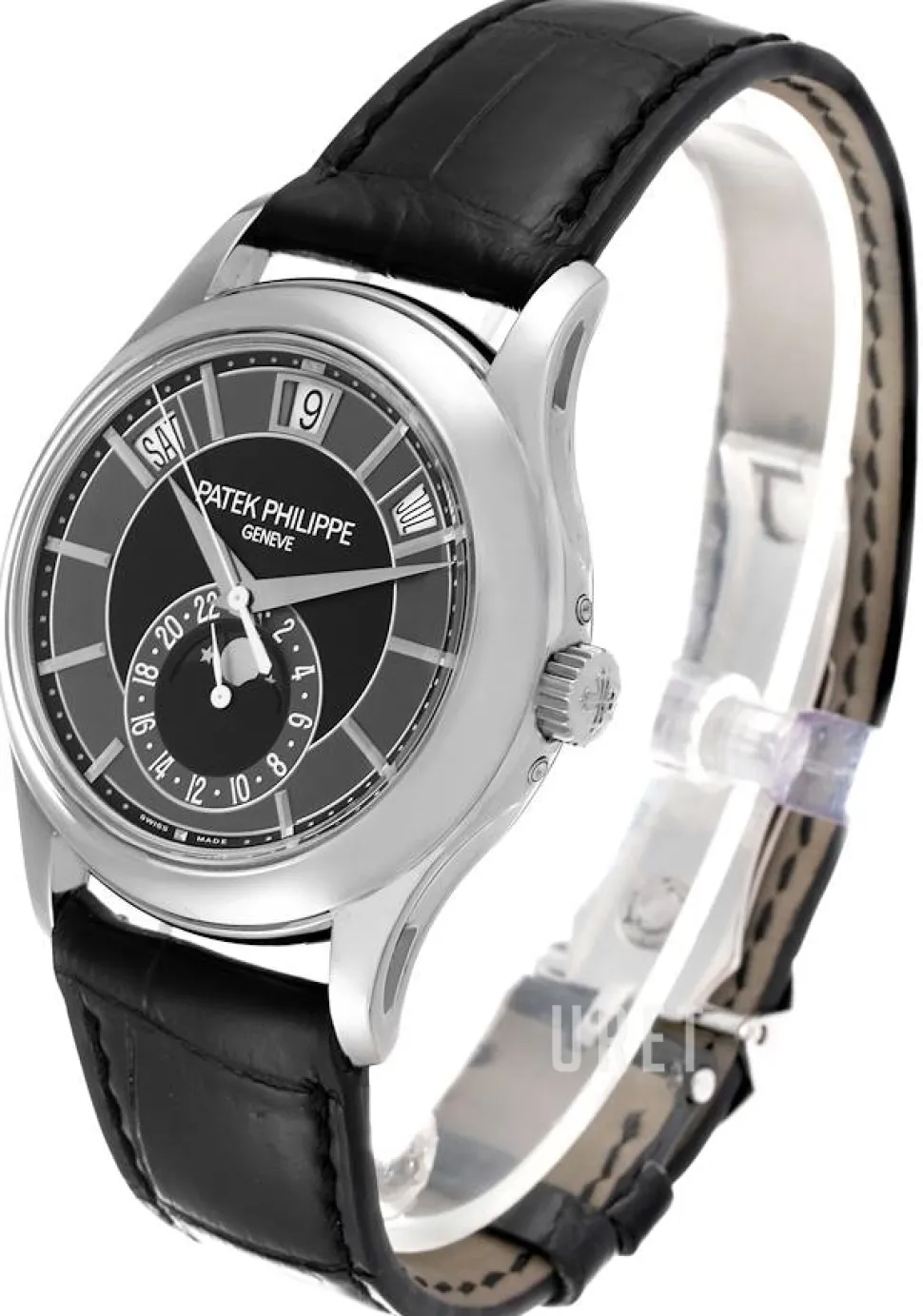 Complicated Annual Calender Svart/Läder Ø40 mm