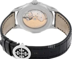 Complicated Annual Calender Svart/Läder Ø40 mm