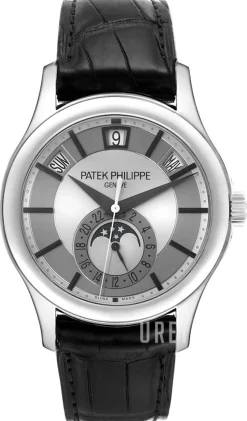 Complicated Annual Calender Silverfärgad/Läder Ø40 mm