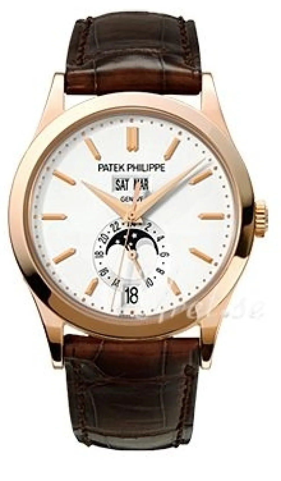 Complicated Annual Calender Silverfärgad/Läder Ø38 mm