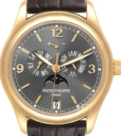 Complicated Annual Calender Svart/Läder Ø39 mm