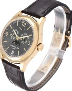 Complicated Annual Calender Svart/Läder Ø39 mm