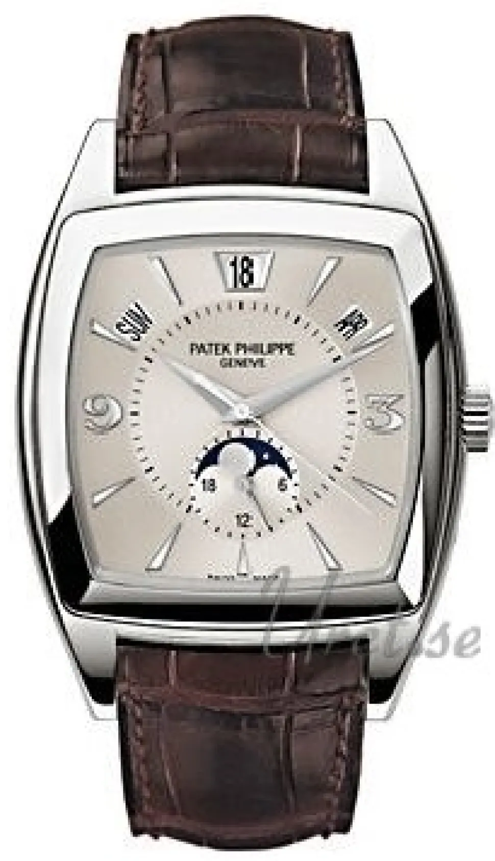 Complicated Silverfärgad/Läder 51x38 mm