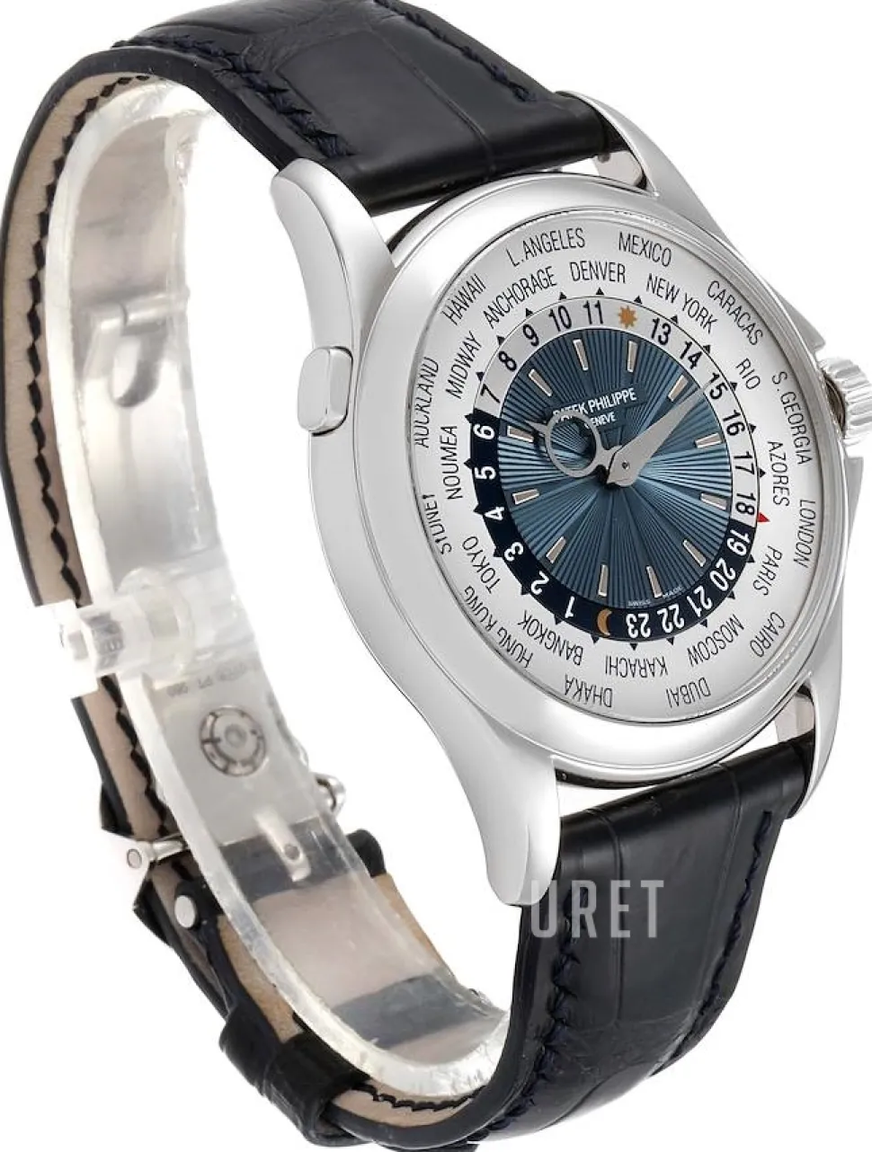 Complicated World Time Blå/Läder Ø39.5 mm