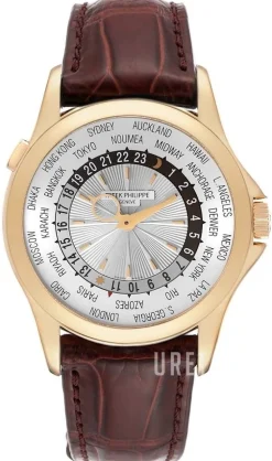 Complicated World Time Silverfärgad/Läder Ø39.5 mm