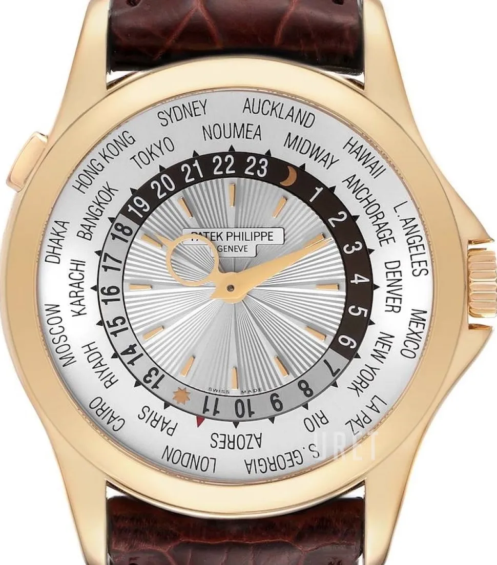 Complicated World Time Silverfärgad/Läder Ø39.5 mm