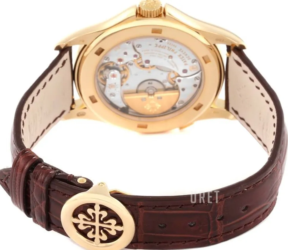 Complicated World Time Silverfärgad/Läder Ø39.5 mm