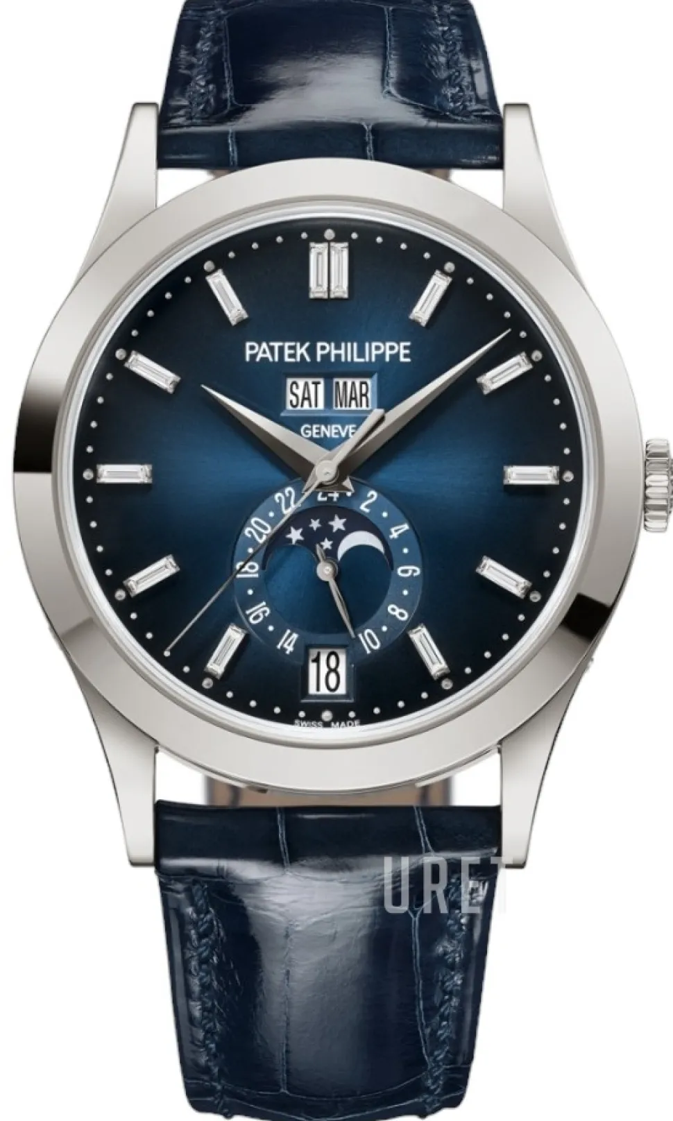 Complications Blå/Läder Ø38.5 mm