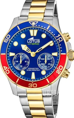 Connected Blå/Gulguldtonat stål Ø44.5 mm