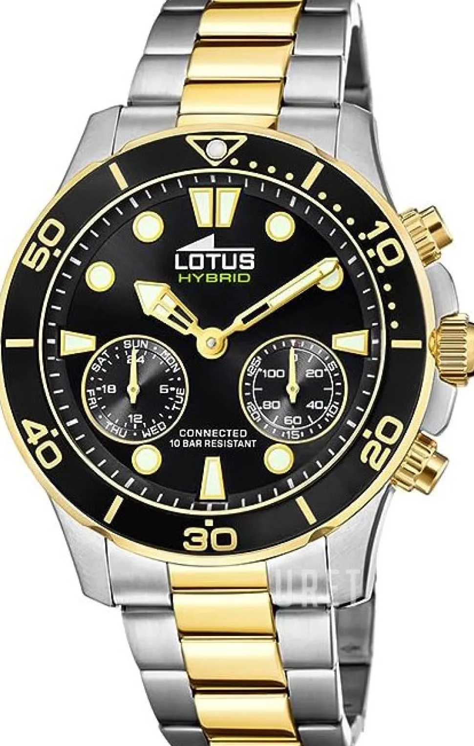 Connected Svart/Gulguldtonat stål Ø44.5 mm