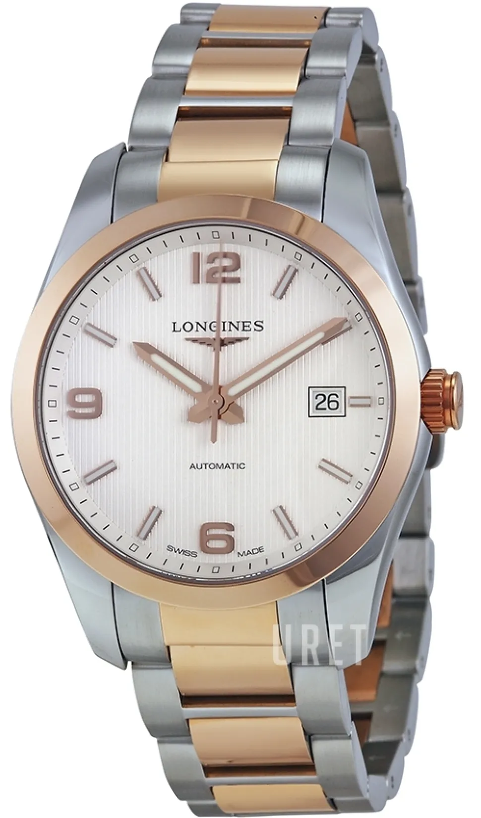 Conquest Silverfärgad/18 karat roséguld Ø40 mm