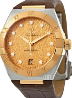 Constellation Co-Axial 39Mm Guld/Läder Ø39 mm