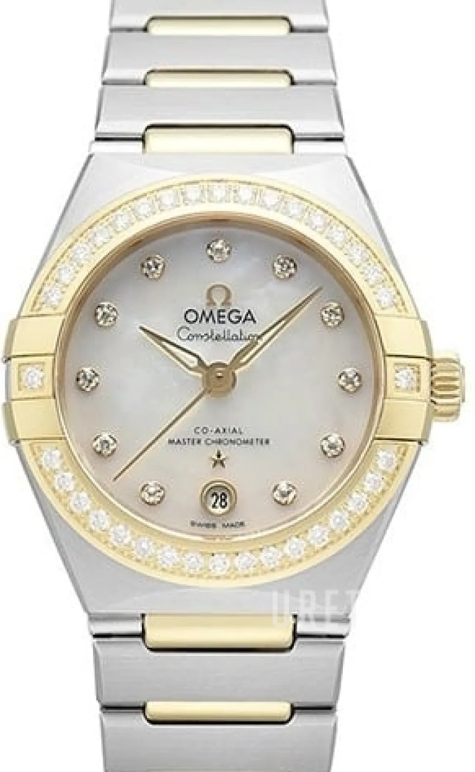 Constellation Co-Axial 29Mm Vit/18 karat gult guld Ø29 mm