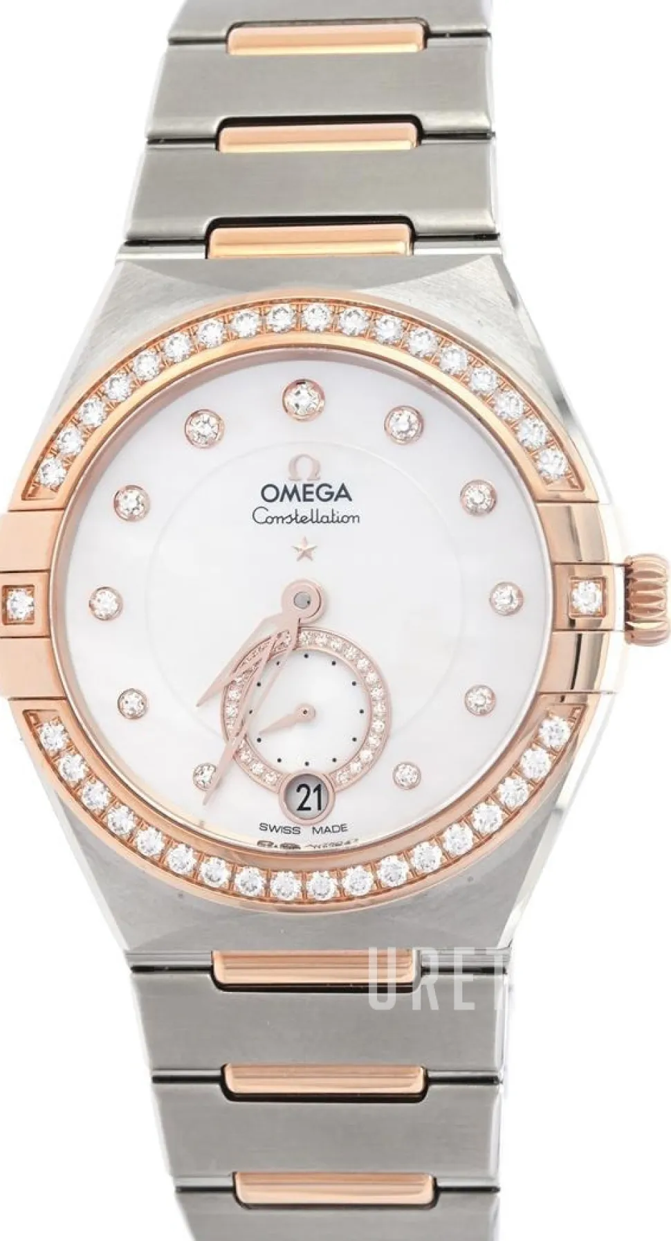 Constellation Co-Axial 34Mm Vit/18 karat roséguld Ø34 mm