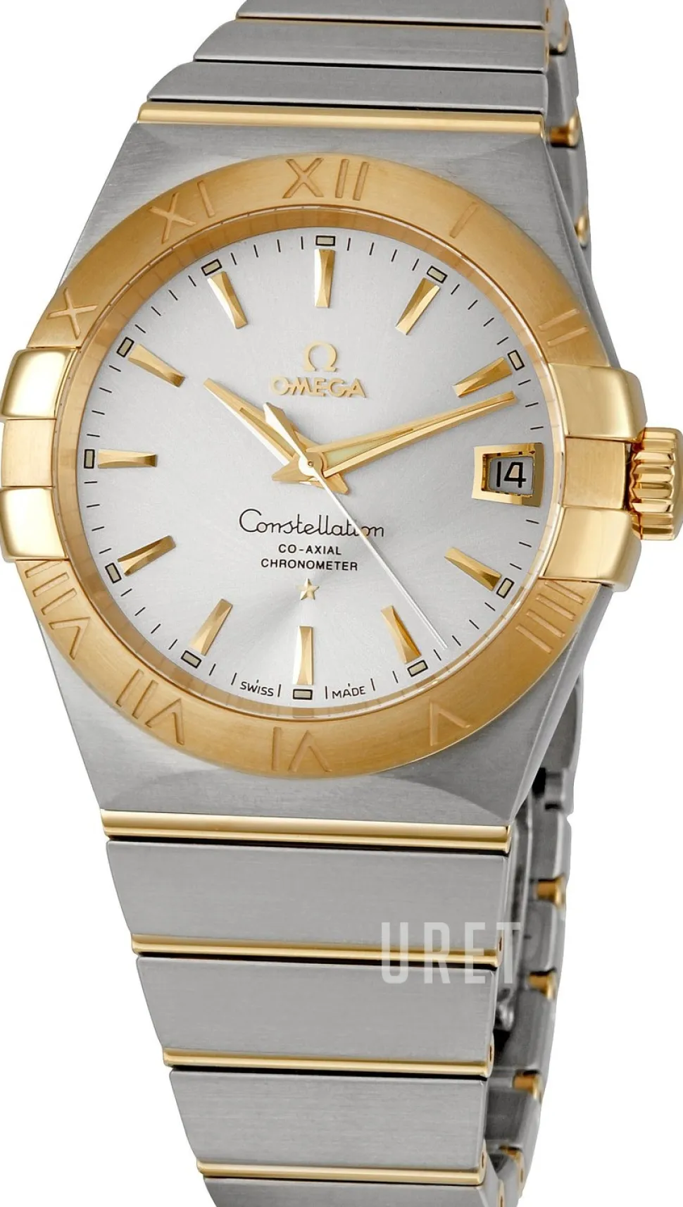 Constellation Co-Axial 38mm Silverfärgad/18 karat gult guld Ø38 mm