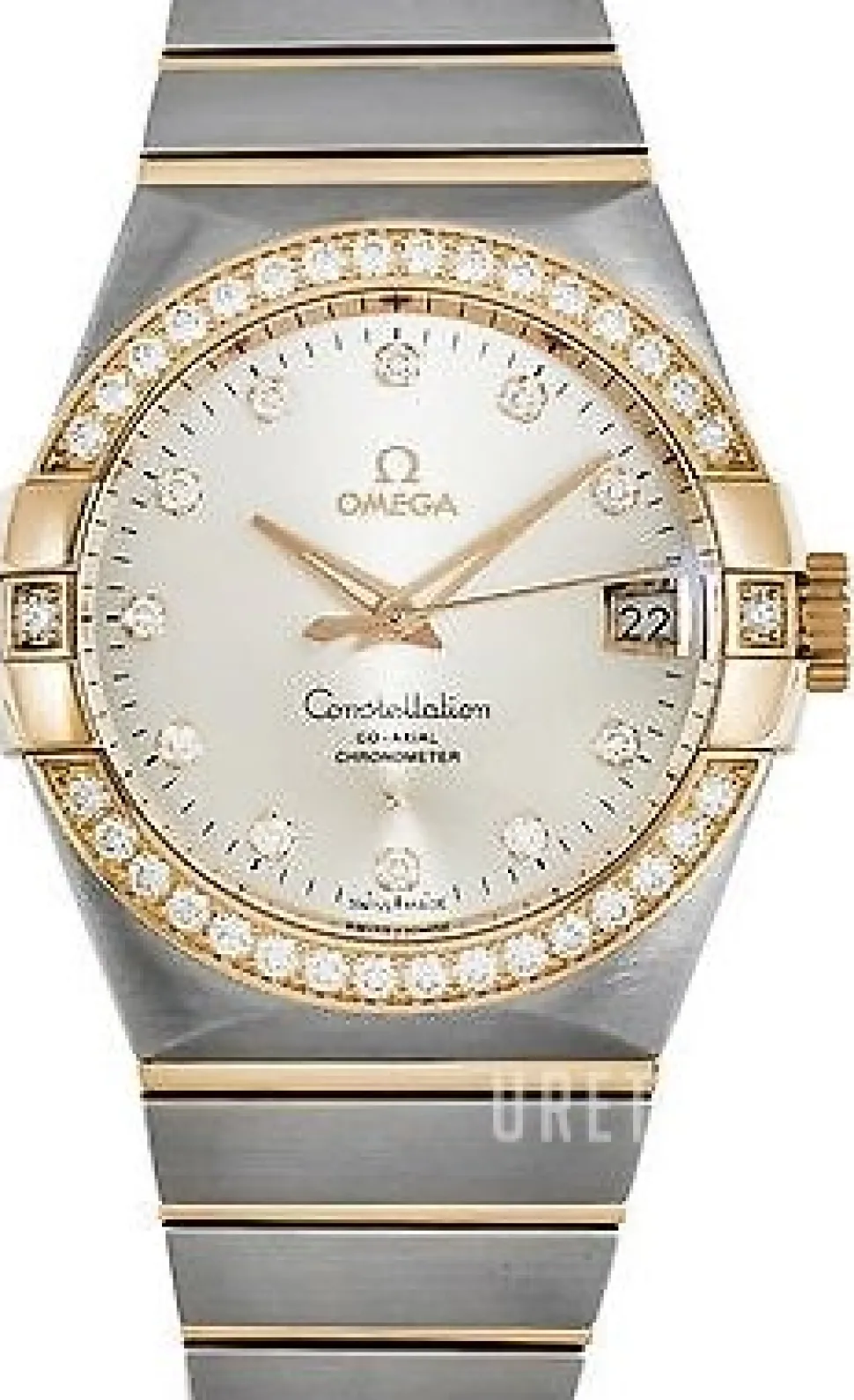 Constellation Co-Axial 38mm Silverfärgad/18 karat roséguld Ø38 mm