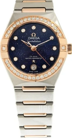 Constellation Co-Axial 29Mm Blå/18 karat roséguld Ø29 mm