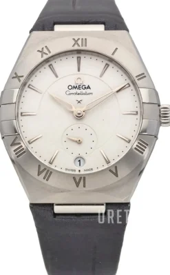 Constellation Co-Axial 34Mm Silverfärgad/Läder Ø34 mm