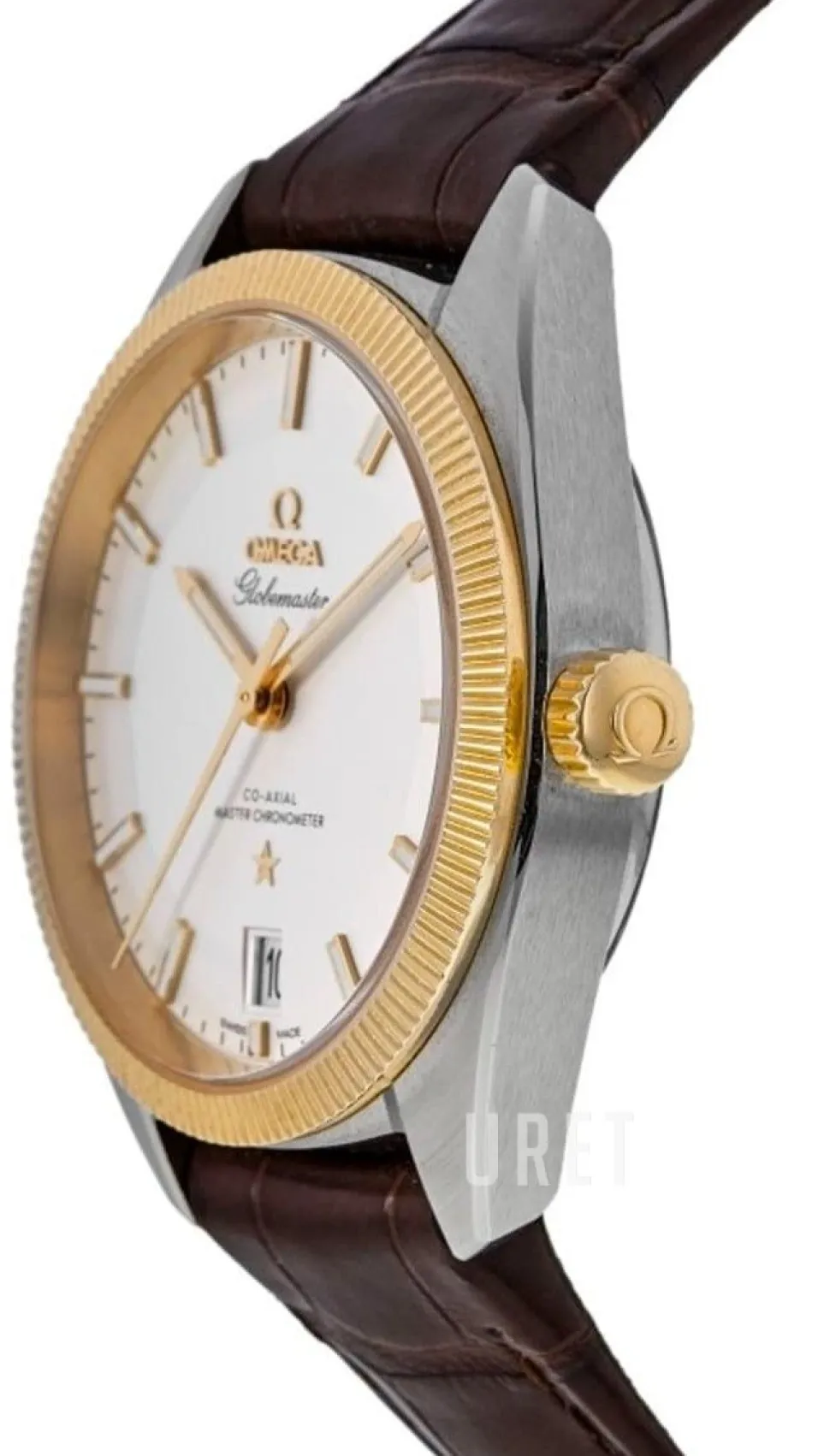 Constellation Globemaster Co-Axial Chronometer 39mm Silverfärgad/Läder Ø39 mm