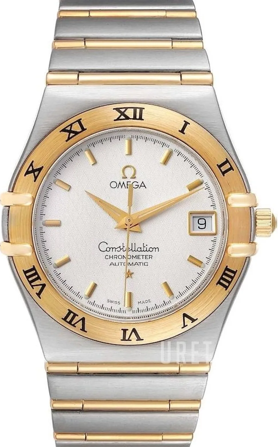 Constellation Herr Vit/18 karat gult guld Ø35 mm