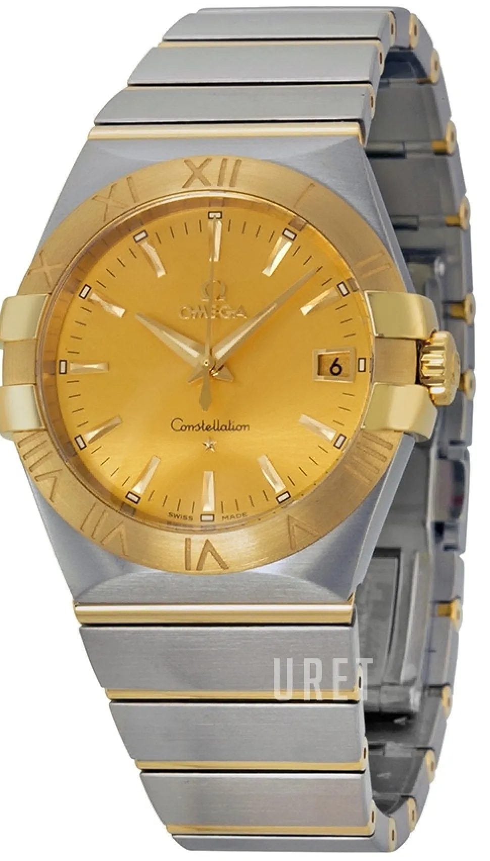 Constellation Quartz 35mm Gulguldstonad/18 karat gult guld Ø35 mm