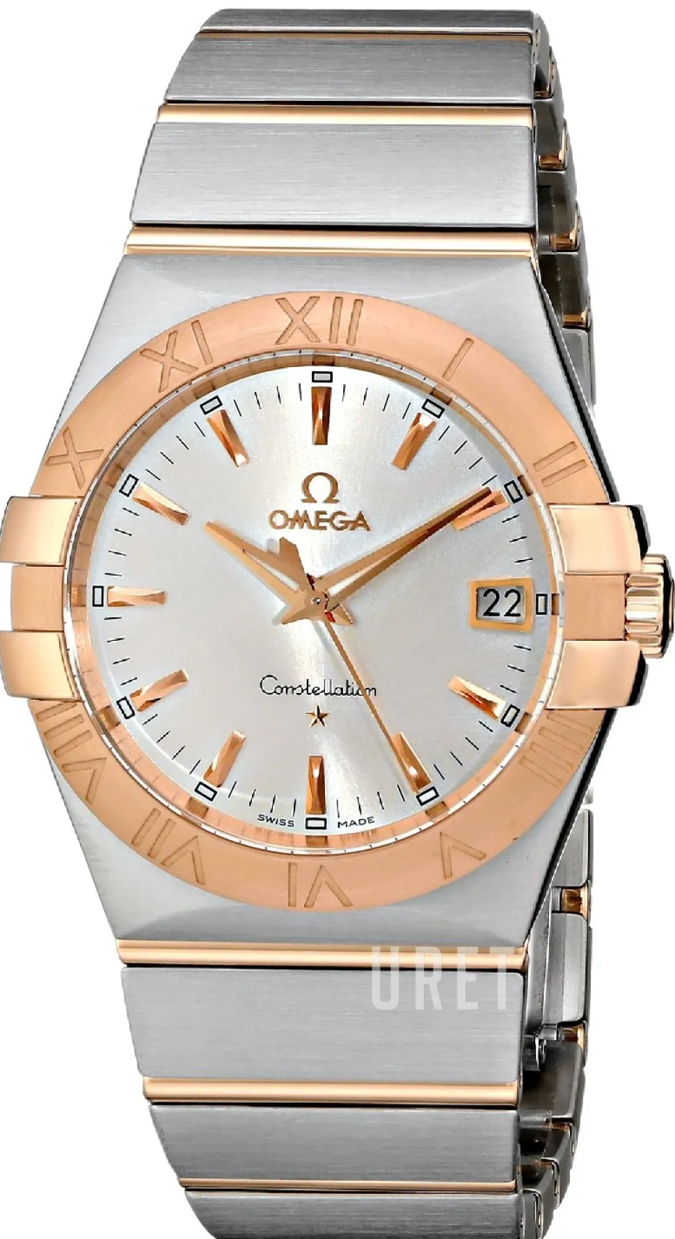 Constellation Quartz 35mm Silverfärgad/18 karat roséguld Ø35 mm