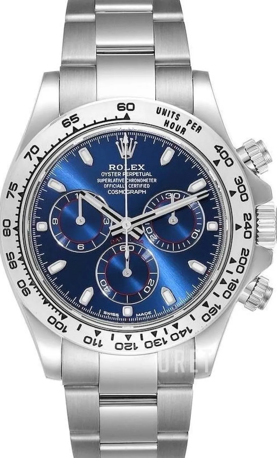 Cosmograph Daytona Blå/18 karat vitt guld Ø40 mm