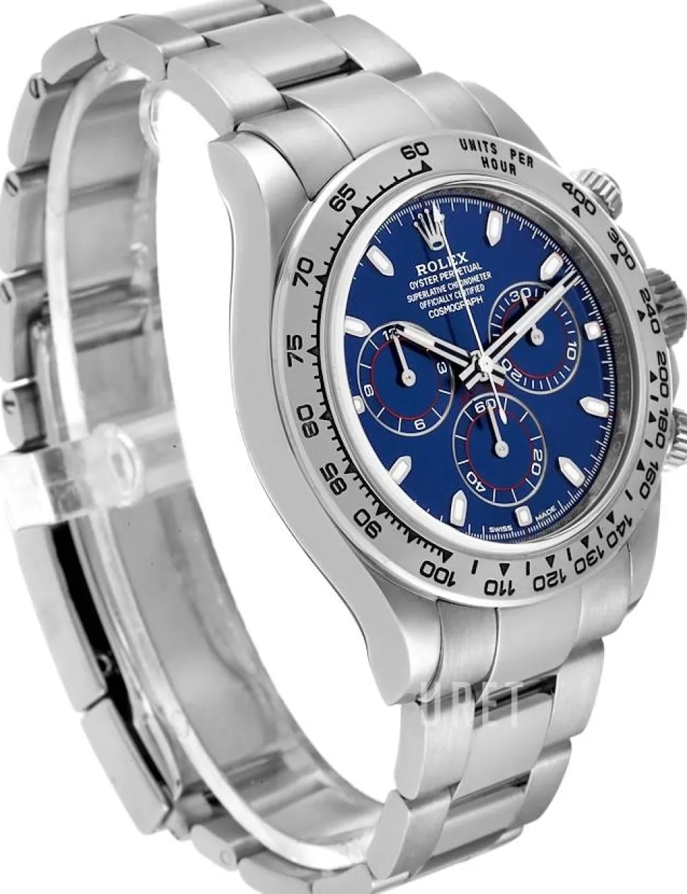 Cosmograph Daytona Blå/18 karat vitt guld Ø40 mm