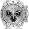 Cosmograph Daytona Silverfärgad/18 karat vitt guld Ø40 mm