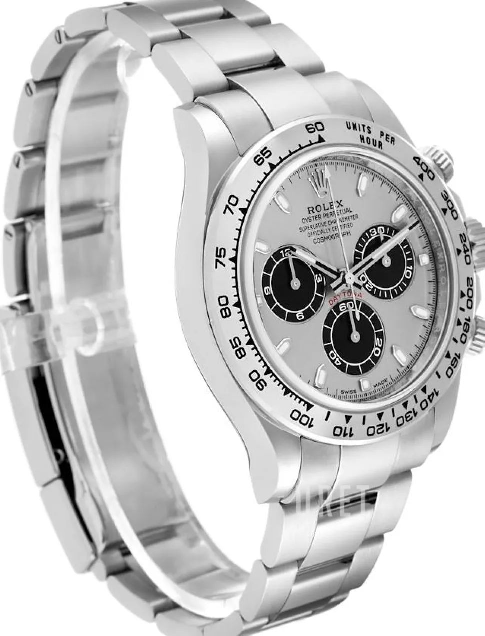 Cosmograph Daytona Silverfärgad/18 karat vitt guld Ø40 mm