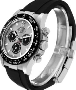 Cosmograph Daytona Silverfärgad/Gummi Ø40 mm