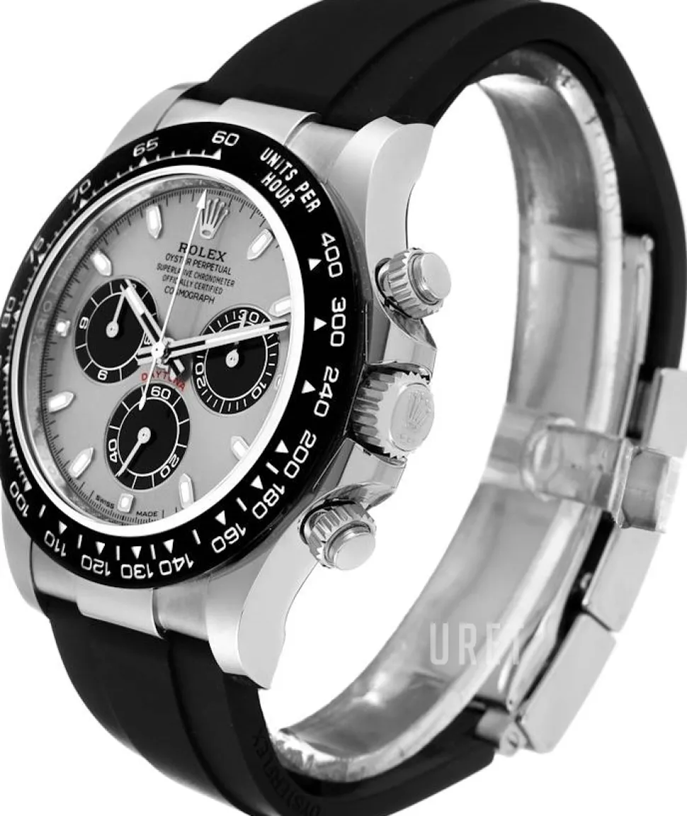 Cosmograph Daytona Silverfärgad/Gummi Ø40 mm