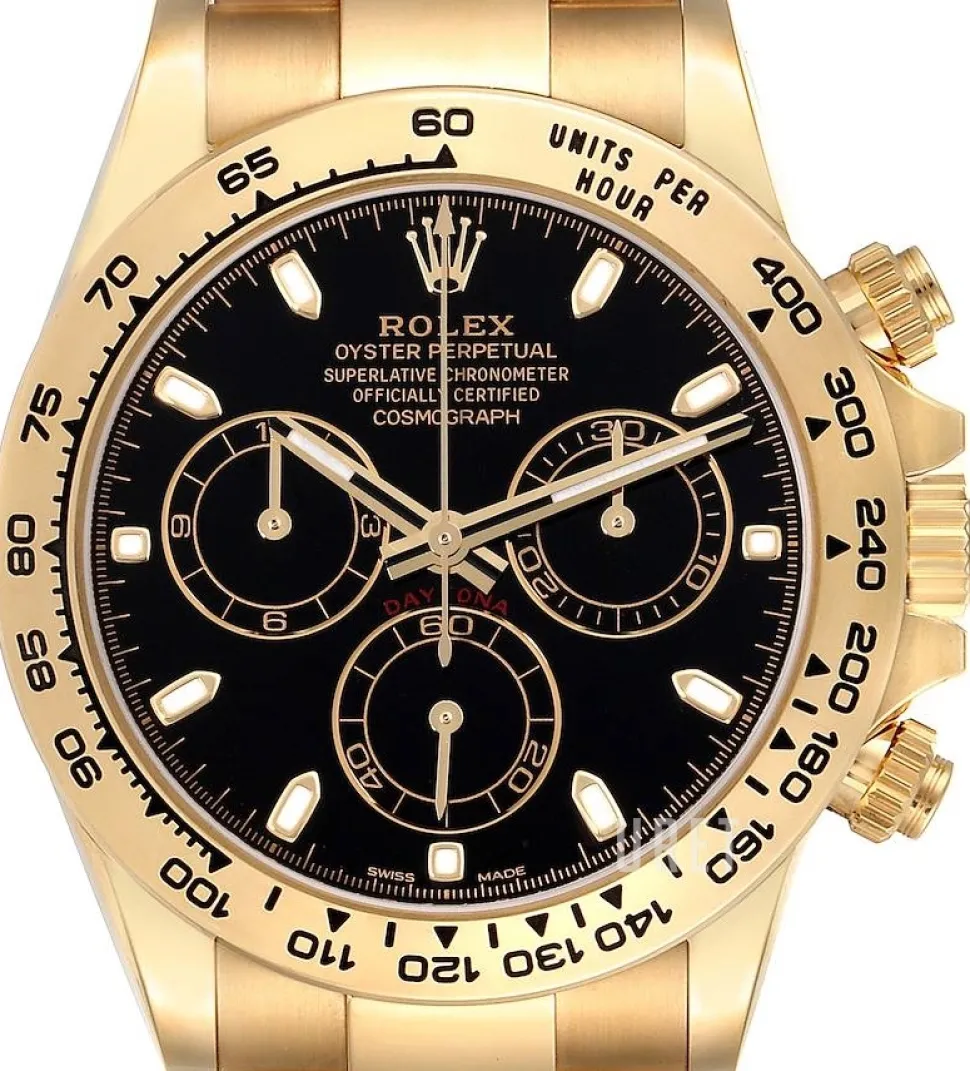 Cosmograph Daytona Svart/18 karat gult guld Ø40 mm