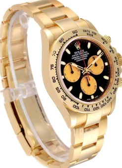 Cosmograph Daytona Svart/18 karat gult guld Ø40 mm