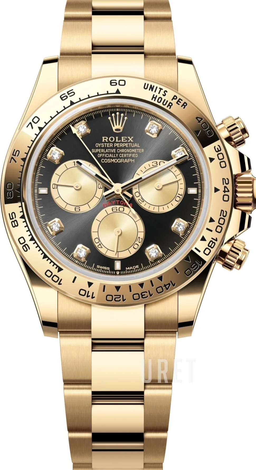 Cosmograph Daytona Svart/18 karat gult guld Ø40 mm