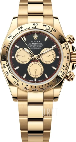 Cosmograph Daytona Svart/18 karat gult guld Ø40 mm