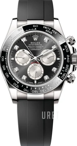 Cosmograph Daytona Svart/Gummi Ø40 mm