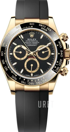 Cosmograph Daytona Svart/Gummi Ø40 mm