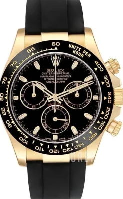 Cosmograph Daytona Svart/Gummi Ø40 mm