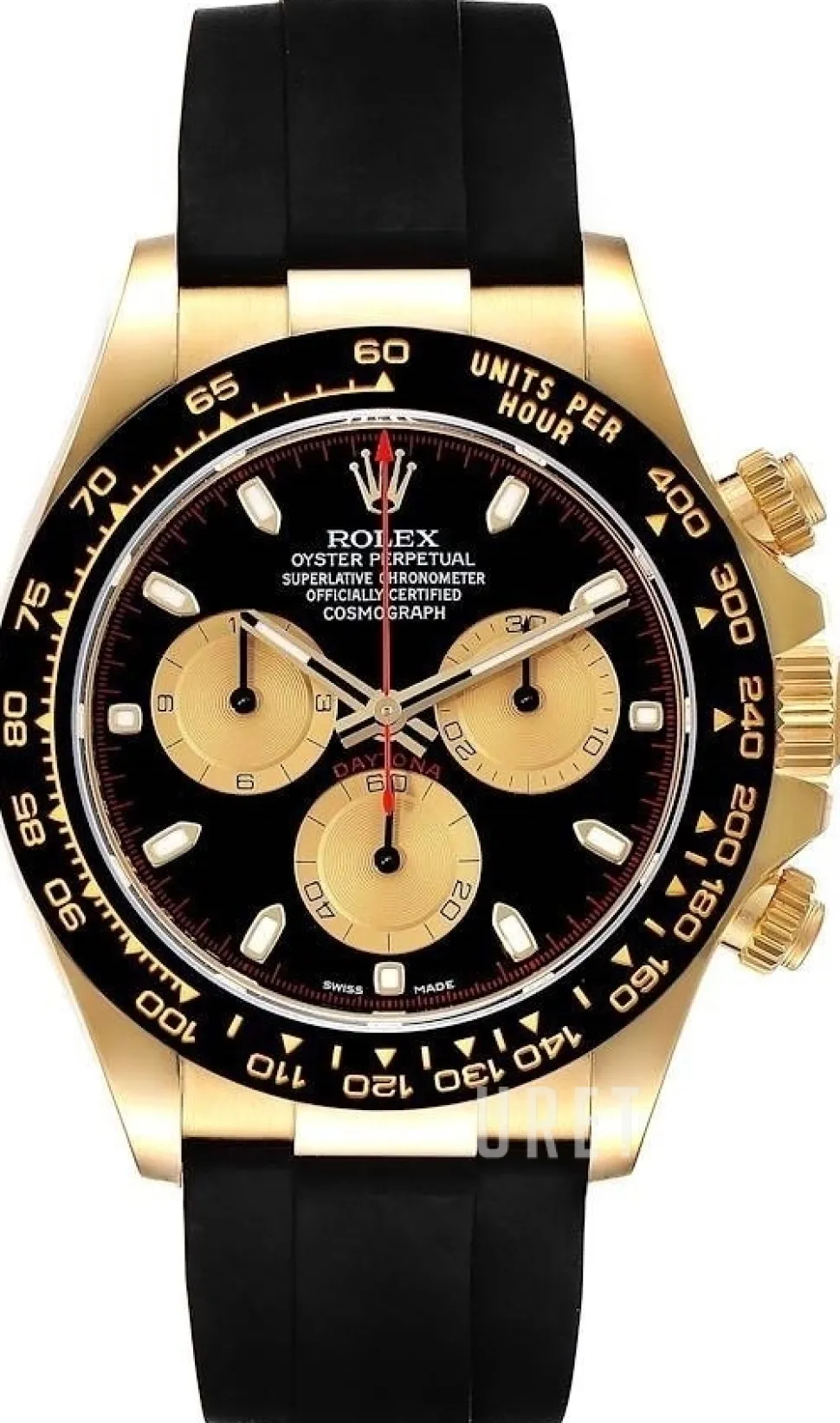 Cosmograph Daytona Svart/Gummi Ø40 mm