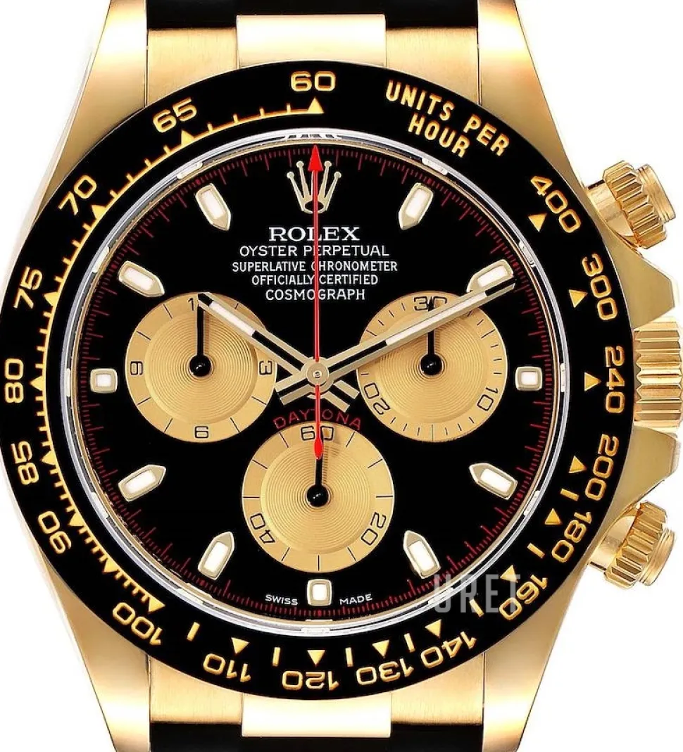 Cosmograph Daytona Svart/Gummi Ø40 mm