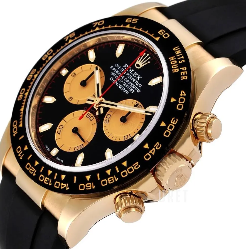 Cosmograph Daytona Svart/Gummi Ø40 mm