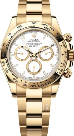 Cosmograph Daytona Vit/18 karat gult guld Ø40 mm