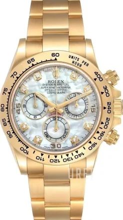 Cosmograph Daytona Vit/18 karat gult guld Ø40 mm